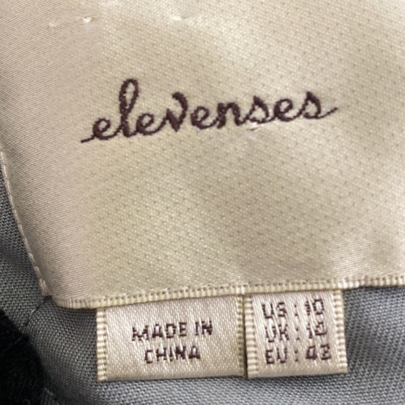 Anthropologie Elevenses Black Eyelash Lace Jumpsuit with Pockets size 10 - Picture 6 of 8